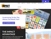 Tablet Screenshot of impactfundraising.com